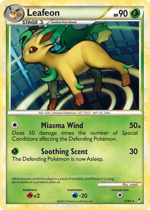 Pokemon TCG - Call of Legends - Leafeon - 13/95 - Holofoil