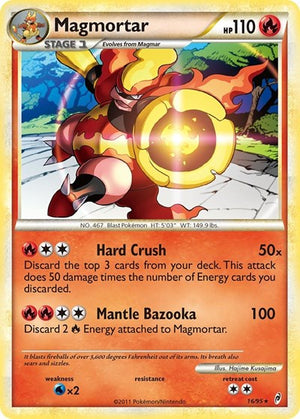 Pokemon TCG - Call of Legends - Magmortar - 16/95 - Reverse Holofoil