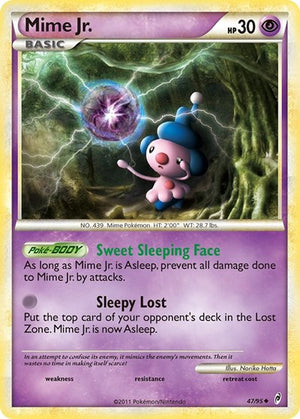 Pokemon TCG - Call of Legends - Mime Jr. - 47/95 - Reverse Holofoil