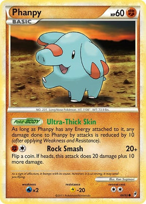 Pokemon TCG - Call of Legends - Phanpy - 66/95 - Reverse Holofoil