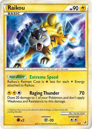 Pokemon TCG - Call of Legends - Raikou - SL9 - Holofoil
