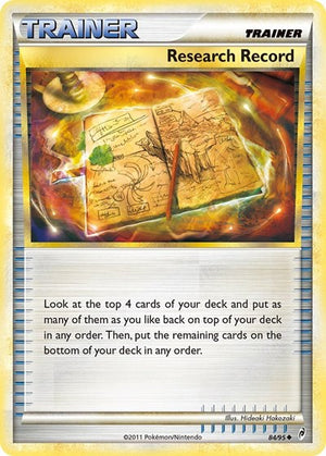 Pokemon TCG - Call of Legends - Research Record - 84/95