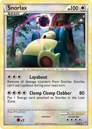 Pokemon TCG - Call of Legends - Snorlax - 33/95
