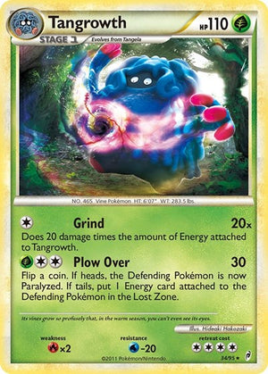 Pokemon TCG - Call of Legends - Tangrowth - 34/95 - Reverse Holofoil