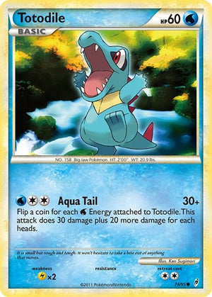 Pokemon TCG - Call of Legends - Totodile - 74/95 - Reverse Holofoil