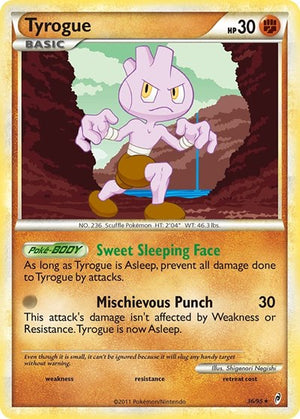 Pokemon TCG - Call of Legends - Tyrogue - 36/95 - Reverse Holofoil