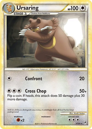 Pokemon TCG - Call of Legends - Ursaring - 37/95 - Reverse Holofoil
