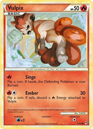 Pokemon TCG - Call of Legends - Vulpix - 75/95