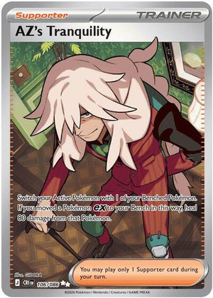 Pokemon TCG - ME04: Chaos Rising - AZ's Tranquility - 106/086 - Holofoil