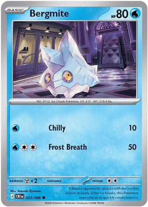 Pokemon TCG - ME04: Chaos Rising - Bergmite - 023/086