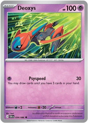 Pokemon TCG - ME04: Chaos Rising - Deoxys - 034/086