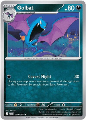 Pokemon TCG - ME04: Chaos Rising - Golbat - 050/086