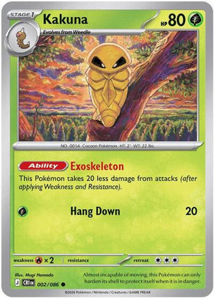 Pokemon TCG - ME04: Chaos Rising - Kakuna - 002/086