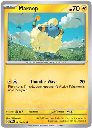 Pokemon TCG - ME04: Chaos Rising - Mareep - 027/086