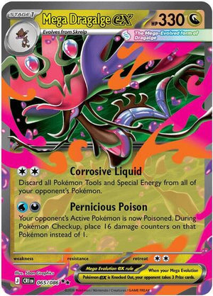 Pokemon TCG - ME04: Chaos Rising - Mega Dragalge ex - 065/086 - Holofoil