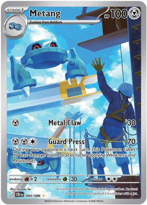 Pokemon TCG - ME04: Chaos Rising - Metang - 094/086 - Holofoil