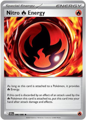 Pokemon TCG - ME04: Chaos Rising - Nitro R Energy - 086/086 - Reverse Holofoil