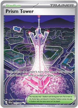 Pokemon TCG - ME04: Chaos Rising - Prism Tower - 111/086 - Holofoil