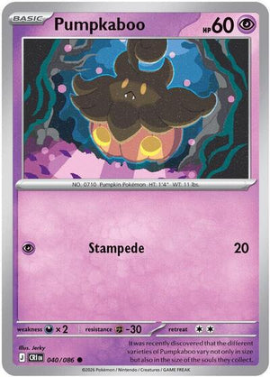 Pokemon TCG - ME04: Chaos Rising - Pumpkaboo - 040/086