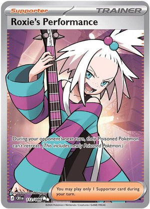 Pokemon TCG - ME04: Chaos Rising - Roxie's Performance - 112/086 - Holofoil