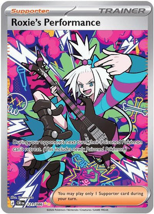 Pokemon TCG - ME04: Chaos Rising - Roxie's Performance - 121/086 - Holofoil