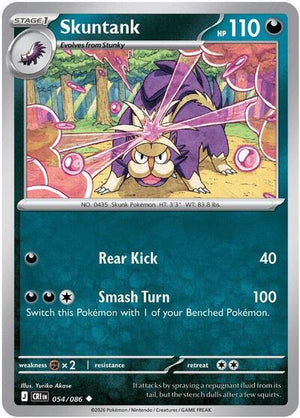 Pokemon TCG - ME04: Chaos Rising - Skuntank - 054/086