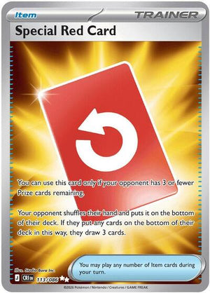 Pokemon TCG - ME04: Chaos Rising - Special Red Card - 113/086 - Holofoil