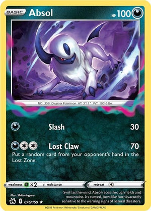 Pokemon TCG - Crown Zenith - Absol - 076/159 - Reverse Holofoil