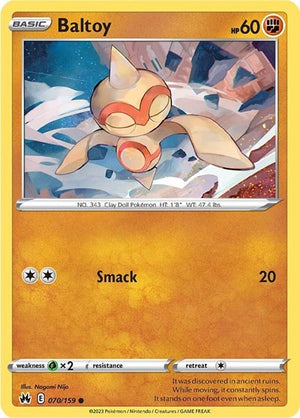 Pokemon TCG - Crown Zenith - Baltoy - 070/159