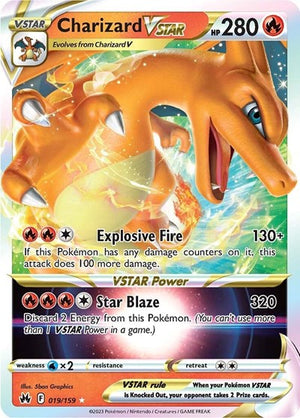 Pokemon TCG - Crown Zenith - Charizard VSTAR - 019/159 - Holofoil