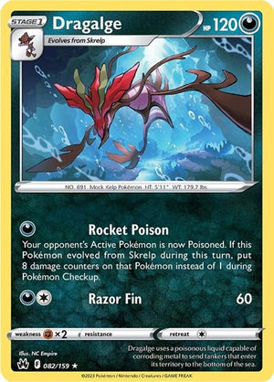 Pokemon TCG - Crown Zenith - Dragalge - 082/159 - Reverse Holofoil