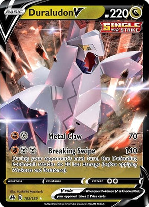 Pokemon TCG - Crown Zenith - Duraludon V - 103/159 - Holofoil