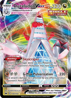 Pokemon TCG - Crown Zenith - Duraludon VMAX - 104/159 - Holofoil