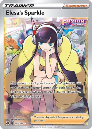 Pokemon TCG - Crown Zenith - Elesa's Sparkle - 147/159 - Holofoil