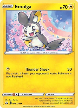 Pokemon TCG - Crown Zenith - Emolga - 047/159