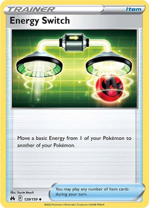 Pokemon TCG - Crown Zenith - Energy Switch - 129/159 - Reverse Holofoil