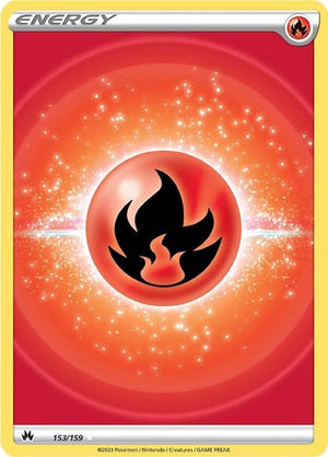 Pokemon TCG - Crown Zenith - Fire Energy - 153/159 - Holofoil