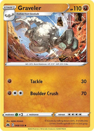 Pokemon TCG - Crown Zenith - Graveler - 068/159