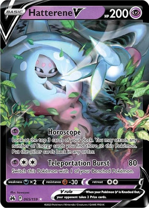 Pokemon TCG - Crown Zenith - Hatterene V - 065/159 - Holofoil