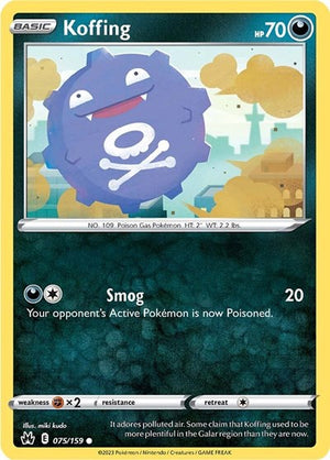 Pokemon TCG - Crown Zenith - Koffing - 075/159