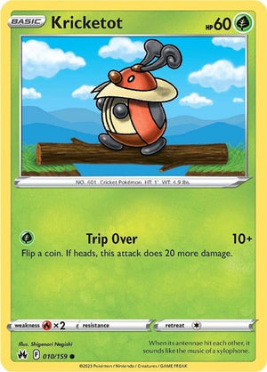 Pokemon TCG - Crown Zenith - Kricketot - 010/159