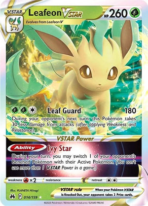 Pokemon TCG - Crown Zenith - Leafeon VSTAR - 014/159 - Holofoil