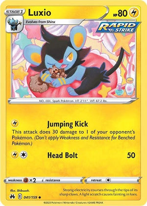 Pokemon TCG - Crown Zenith - Luxio - 041/159