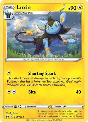 Pokemon TCG - Crown Zenith - Luxio - 042/159 - Reverse Holofoil