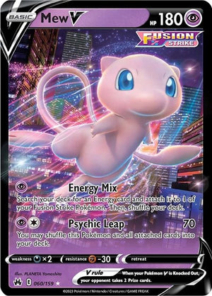 Pokemon TCG - Crown Zenith - Mew V - 060/159 - Holofoil
