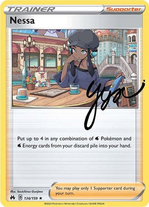Pokemon TCG - Crown Zenith - Nessa - 136/159 - Holofoil