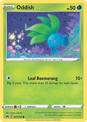 Pokemon TCG - Crown Zenith - Oddish - 001/159