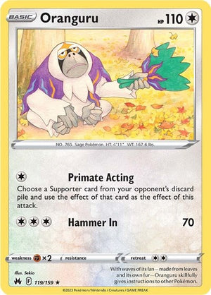 Pokemon TCG - Crown Zenith - Oranguru - 119/159