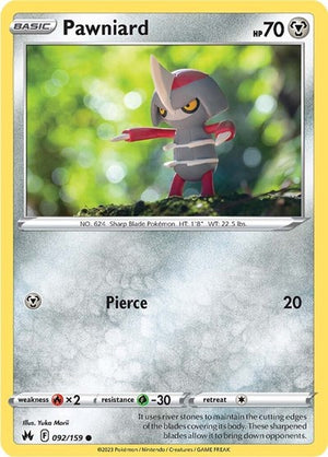 Pokemon TCG - Crown Zenith - Pawniard - 092/159