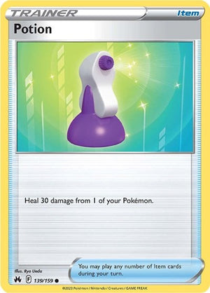 Pokemon TCG - Crown Zenith - Potion - 139/159 - Reverse Holofoil